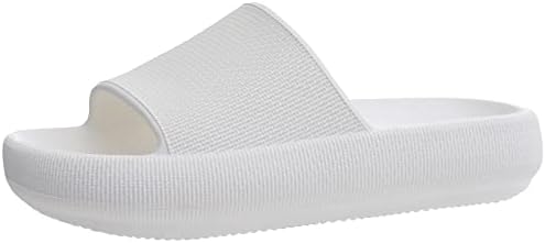 Evshine pillow Slide Sandals for Women Men Lightweight Comfy Cloud Slippers with Low Arch Support